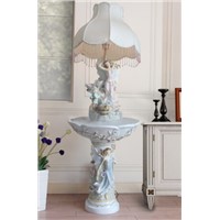 European-style living room floor water fountain angel ornaments creative wedding gift decoration large humidifier water piano