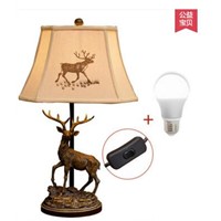 The bedside lamp country retro European desk lamp new house bridal room study