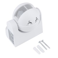 Energy-Saving 180 Degree Outdoor Security PIR Infrared Motion Movement Sensor Detector Switch Stock Offer Brand New