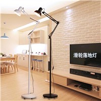 Fashion led eye light fishing lamp beauty remote control dimming vertical floor lamp
