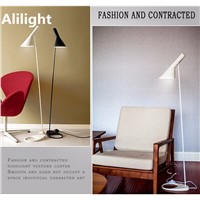 Modern Metal E27 LED Floor Lamp Black White Stand Light Home Lighting for Dining Living Room Bedroom Bedside Study Decor Fixture