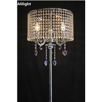 Contemporary Cluxury Fashion Crystal Floor Lamp Brief Romantic Floor Lights Lamps for Living Room Bedside Bedroom Decor Fixtures