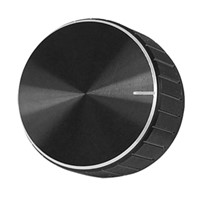 Good Black Aluminum Volume Control Amplifier Knob Wheel
