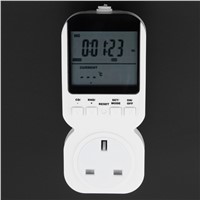 TS-4000 Multi-function Thermostat Timer Switch Socket with Sensor Probe Adjustable 12/24 Hour LCD Display With UK/US/EU/AU Plug