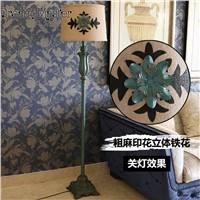 American style living room, European style retro bedroom bedside table lamp with table coffee table tray table lamp