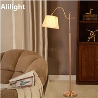 Modern Classic Floor Lamp Copper Color Stand Light for Office Desk Bedroom Adjustable Direction Standing Lamp Indoor Lighting