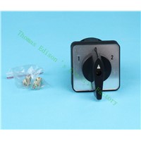 DIANQI lw8 changeover switch lw8-20/2 20a 380v Universal Changeover combination switch  3 position 2 knots black colour
