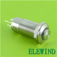 ELEWIND 12mm Ring illuminated latching type push button switch (PM121H-10ZE/J/W/2.8V/S)