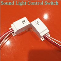 Corridor intelligent sensor delay switch Absorb dome light four line acoustic device LED voice-control light-operated switch