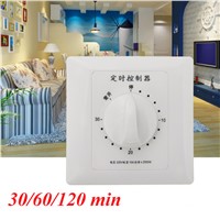 30/60/120 min. High Power Pump Motor Time Switch Countdow Intelligent Time Switch AC 220V 10A Promotion
