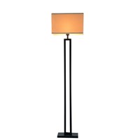 Chinese Modern Black Floor Lamp Flaxen Fabric Lampshade Standing Light For Living Room Bedside Home Decor Fixture E27 110-240V