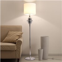 Modern Floor Lights Standing Lamps For Living Room Loft Floor Lamp Kids Long Floor Stand Lamp Chrome Cloth Fabric E27 110-240V