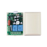 AC 220V 1000W 2 Channels Relay 2-buttons ON OFF Transmitter RF Smart Wireless Remote Control Switch For Light Motor