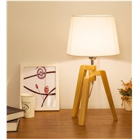 Floor living room bedroom minimalist modern Nordic three tripod American LED creative wood floor lamp