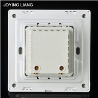 JOYING LIANG Flush-type 86 Style Touch Delay Switch Corridor Application Indicator Light White Wall PC Panel Delaying Switches