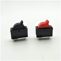 2PCS 10A 250V Black Red Wind Speed Control Button Rocker Switch 3 Positions 3Pin SPDT Switch For Hair dryer