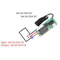 RF Remote Control Switch System Mini Small Volume DC3-5V Receiver 315/433MHZ Waterproof Transmitter A ON B OFF Micro 3v 5v Relay