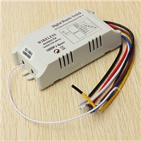 Wireless 4 Channels ON/OFF 220V Lamp Remote Control Switch Receiver Transmitter