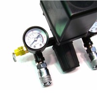 Heavy Duty Air Regulator Compressor Pressure Control Switch Valve with Pressure Monitor 90-120PSI 8.8 Bar AC230V