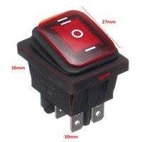 1pc/2pcs Durable Rocker Toggle Switch Mayitr On-Off-On 6 Pins 12V DC Car Boat Automobiles Waterproof LED Latching Switches