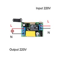 AC 220V 1CH Relay Mini Receiver 10A Remote Switch Input AC220V Out 220V Wireless Switch 315/433.92MHZ Superheterodyne RX