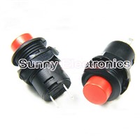 10pcs Red and Green 12MM Self Return Momentary Push Button Switch