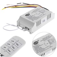 220V 1/2/3/4 Ways Wireless ON/OFF Lamp Remote Control Switch Receiver Transmitter W310