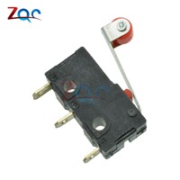 10Pcs KW12-3 Micro Roller Lever Arm Normally Open Close Limit Switch