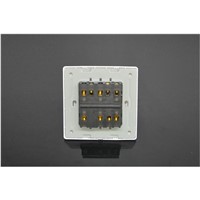 86 type 86*86MM 10A/220V concealed installation Single or double control wall panel electrical switchs power on-off 1 2 3 4 bit