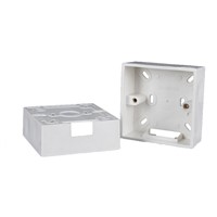 1pcs 86/118 Cassette Universal White Wall Mounting Box For Wall Switch And Plastic Enclosure Socket Back Box Outlet