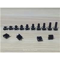 1000pcs 6*6 Tact Switch Tactile Push Button Switch Kit Height: 4.3/5/6/7/8/9/10/11/12/13MM SMD micro switch 6x6 Patch Key switch