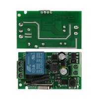 433MHz AC 85V~250V 110V 220V RF Relay 1CH Universal Wireless Remote Control Switch Receiver Module and 433 Mhz Remote Controls