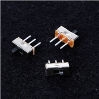 10Pcs/Set 2 Position On/Off SPDT 1P2T 3 Pin PCB Panel Mini Vertical Slide Switch SS12D00G3
