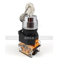 LAY37  3 gears Key switch One on one off 22MM