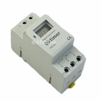 1PC Time Relay Switch DIN Rail Digital LCD Power Programmable Timer AC 220V 16A Time Relay Switch