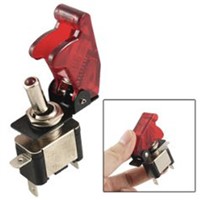 MYLB-DC 12V On Off Racing Car Illuminated Toggle Switch + Red Cover
