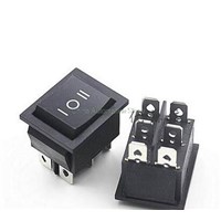 Rocker Switch Power Switch 3 Position 6 Pins With Light 16A 250VAC/ 20A 125VAC KCD4
