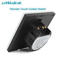 eWelink EU Standard Wireless Remote Control Curtain Switches, Glass Panel Touch Curtain Switch for Electric Curtain Motor