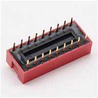 10PCS 9P 9 Position DIP Switch 2.54mm Pitch 2 Row 18 Pin Slide DIP Switches