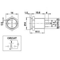 1PC 12MM with LED 3V 5V 12V 24V 220V Metal Button Switch Momentary push button auto reset waterproof illuminated