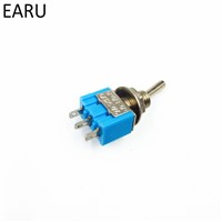 10Pcs DIY Toggle Switch ON-OFF-ON / ON-OFF 3Pin 3 Position Latching MTS-103 MTS-102 AC 125V/6A 250V/3A Power Button Switch Car