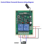 500m Motor Remote Switch Controller DC 12V 24V Motor Screen Forwards Reverse Up Down Wall Transmitter