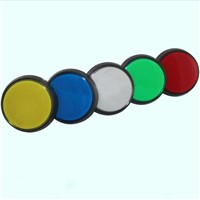 1pcs Big Red Cap Arcade Game AC 250V 15A 50mm Dia Red Yellow Blue Green White Micro Switch Circular Push Button MAX.D 60mm Lamp