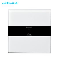eWelink Standard 1 Gang Wireless Control Light Switches, Wall Touch Switch, WIFI Control Switch via Smartphone for Smart Home