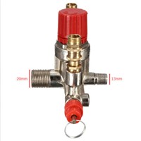 240v Adjustable Pressure Switch Air Compressor Switch Pressure Regulating with 2 Press Gauges Valve Control Set