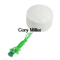 White Plastic Case Green Yellow Ceiling Pull Cord Switch for Home Office