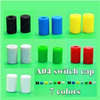 100pcs 7 color A04 Tactile Push Button Switch Cap,tact micro switch button Cap,fit 7*7mm;8*8*mm;8.5*8.5mm