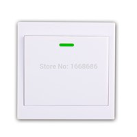 New AC 220 V 1CH Wireless Remote Control Switch System Receiver + Wall Panel Remote Transmitter Sticky Remote Smart Home Switch
