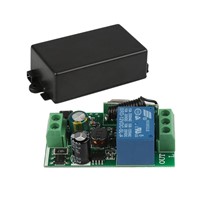 QIACHIP 433Mhz AC 85V ~ 250V 220V RF Relay 1CH Button Wireless Remote Control Switch Receiver Module and 433 Mhz Remote Controls