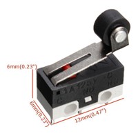 5pcs Mini Micro Limit Switch Roller Lever Arm Microswitch SPDT Sub Miniature 1A 125V AC